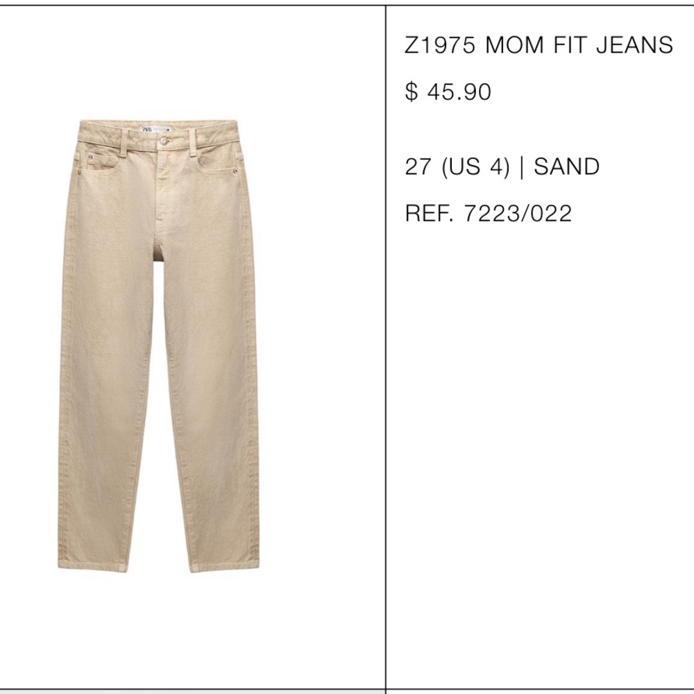 Zara Mom jeans